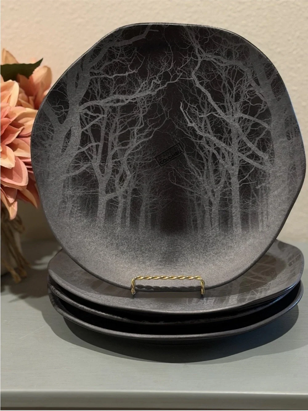 Corona Haunted Forest Halloween Dinner Plates Set of 4 10.5